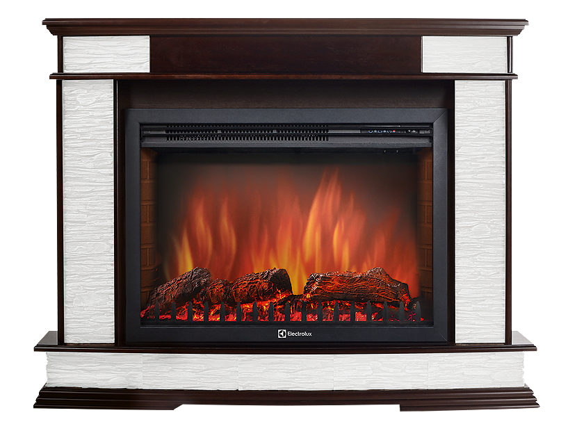 Electrolux Scala 30 сланец скалистый белый, тёмный дуб с очагом 33 дюйма (EFP/P - 3320RLS)