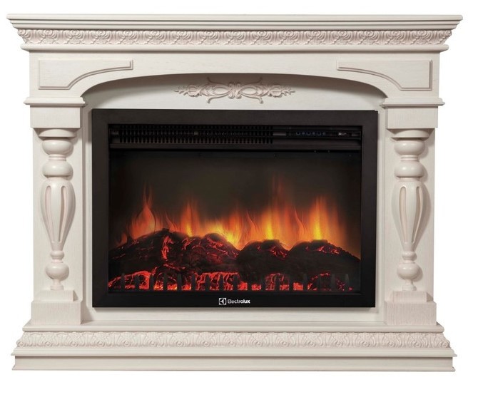 Electrolux Perfetto R 30 белёный дуб с очагом 31 дюйм (EFP/P - 3020LS)