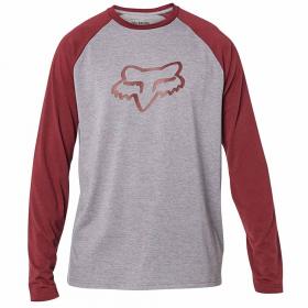Fox Tournament LS Tech Tee Heather Graphite футболка