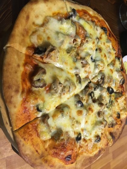 Пиццапури с курицей