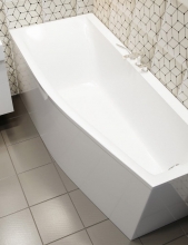 Ванна асимметричная из литьевого мрамора (170х75) Астра-Форм Скат Ванна асимметричная из литьевого мрамора (170х75) Астра-Форм Скат