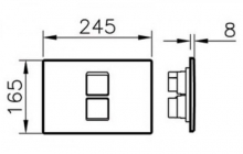 Кнопка смыва VitrA 740-0111 черный Кнопка смыва VitrA 740-0111 черный
