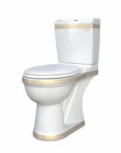 Унитаз-компакт Della Boston Super Plus Версаче (золото) DE7110900148 Унитаз-компакт Della Boston Super Plus Версаче (золото) DE7110900148