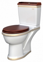 Унитаз-компакт Della Boston OAK Версаче (золото) DE7210900248 Унитаз-компакт Della Boston OAK Версаче (золото) DE7210900248