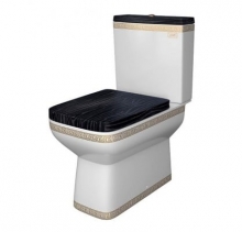 Унитаз-компакт Della Quattro WOOD Версаче (золото) DE5110900248 Унитаз-компакт Della Quattro WOOD Версаче (золото) DE5110900248