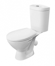 Унитаз Cersanit BEST (косой выпуск) крышка полипропилен S-KO-MIR-BES-ST-P-W