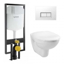 Унитаз с инсталляцией, сиденьем VITRA Normus 9773B003-7200 Унитаз с инсталляцией, сиденьем VITRA Normus 9773B003-7200