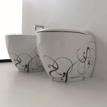 Унитаз ArtCeram Blend BLV002 01;50 (L3140V 01.50) decor