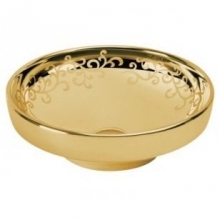 Раковина накладная, круглая, золото Vitra WATER JEWELS  4334B072-2100