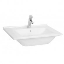 Раковина с отверстием по центру под смеситель, с боковыми отверстиями Vitra S50 5407B003-0001 Раковина с отверстием по центру под смеситель, с боковыми отверстиями Vitra S50 5407B003-0001