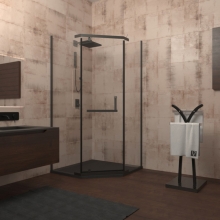 Душевой уголок Veconi Rovigo RV36B-90T-01-19C1 Душевой уголок Veconi Rovigo RV36B-90T-01-19C1