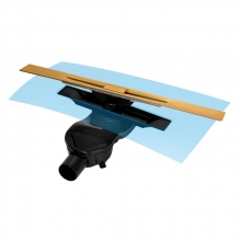 Душевой лоток Berges Wasserhaus Simpel 800 (в стену) 092112 золото глянец Душевой лоток Berges Wasserhaus Simpel 800 (в стену) 092112 золото глянец