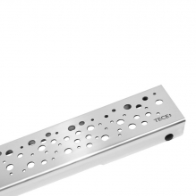 Накладная панель 90 см Tece ТЕСЕdrainline drops 600931 матовый хром