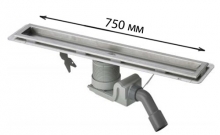 Душевой лоток 750 мм с сифоном Viega Visign 618001 Душевой лоток 750 мм с сифоном Viega Visign 618001