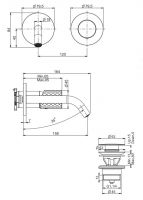 Стильный смеситель с декорированной ручкой Fima carlo frattini Spillo Tech F3051NX8 для раковины схема 1