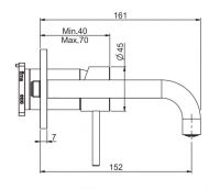 Смеситель для раковины Fima carlo frattini Spillo up F3051NX9 схема 2