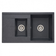 Кухонная мойка Акватон ДЕЛИЯ 87 Графит 1A716232DE210 Кухонная мойка Акватон ДЕЛИЯ 87 Графит 1A716232DE210