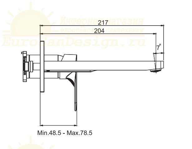 Смеситель для раковины Fima carlo frattini Serie 22 F3830LX5 схема 1