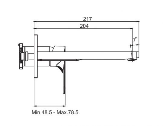 Смеситель для раковины Fima carlo frattini Serie 22 F3830LX5 схема 1