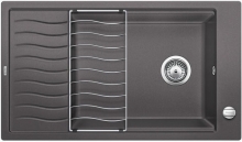 Мойка кухонная Blanco Elon XL 8 S Silgranit PuraDur (темная скала), 524861 Мойка кухонная Blanco Elon XL 8 S Silgranit PuraDur (темная скала), 524861