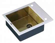 Мойка ZORG INOX GLASS GL-6051-WHITE-BRONZE Мойка ZORG INOX GLASS GL-6051-WHITE-BRONZE