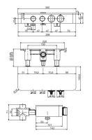 Стильный необычный смеситель с термостатом Fima carlo frattini Switch F5940 для душа схема 1