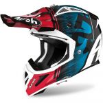 Airoh Aviator Ace Kybon Blue/Red Gloss шлем для мотокросса и эндуро