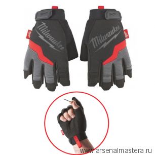 Перчатки беспалые защитные Fingerless (Фингерлесс) Milwaukee 11 / XXL 48229744