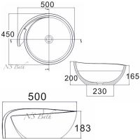 схема раковины NS Bath NST-5045