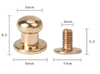 Винтовая заклепка, цвет Золото.