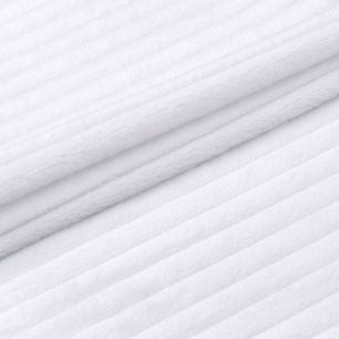 Королевский плюш в рубчик белый  50х43