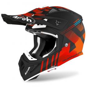 Airoh Aviator Ace Nemesi Orange Matt шлем для мотокросса и эндуро