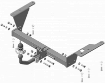 Фаркоп с оцинкованным шаром на Honda CR-V 2006-2012. Необходима подрезка бампера. Тип шара: