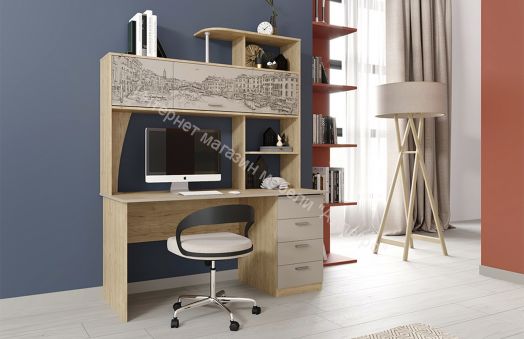 Стол компьютерный СК-11 Капучино с фотопечатью