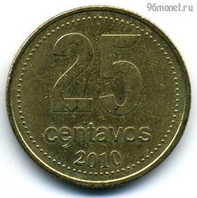 Аргентина 25 сентаво 2010