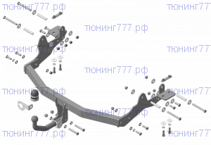 Фаркоп (тсу) Motodor, крюк на болтах, тяга 1.5т