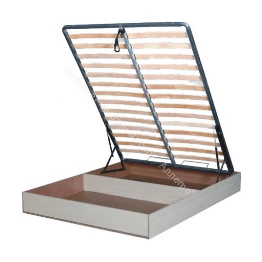 Бельевой ящик с кроватным основанием и подъемным механизмом 1200