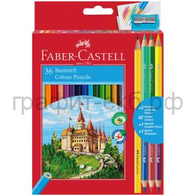 Карандаши цв.36цв.Faber-Castell +4цв.точилка 110336