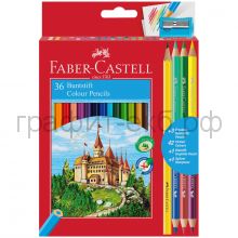 Карандаши цв.36цв.Faber-Castell +4цв.точилка 110336