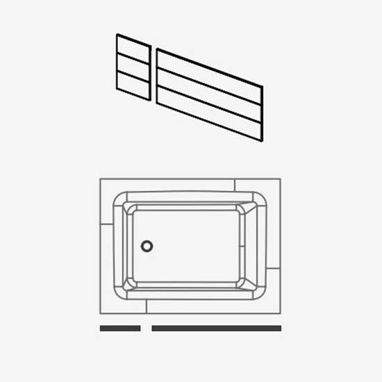 Панели для ванны Hafro Bolla R SFIORO 250х150 схема 2