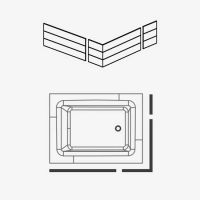 Панели для ванны Hafro Bolla R SFIORO 250х150 схема 5