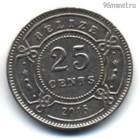 Белиз 25 центов 2015