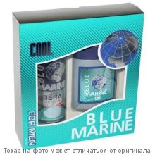 BLUE MARINE COOL. Под.набор (Гель д/душа 250мл + Пена д/бритья 200мл) (муж)