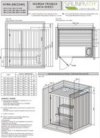 Сауна Hafro Kyra в отделке ель или хемлок схема 2