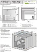 Сауна Hafro Kyra в отделке ель или хемлок схема 4