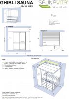 Сауна Hafro Ghibli с пристенным или угловым размещением схема 1