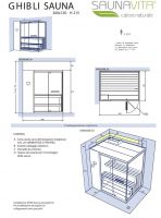 Сауна Hafro Ghibli с пристенным или угловым размещением схема 5