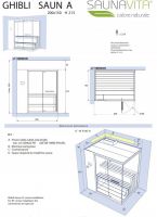Сауна Hafro Ghibli с пристенным или угловым размещением схема 7