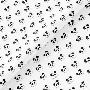 Хлопок Перкаль - Пандочки 25х75 limit УЦЕНКА!