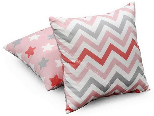 Подушка 40х40 Соня (небесный, коралловый) СТАНДАРТ